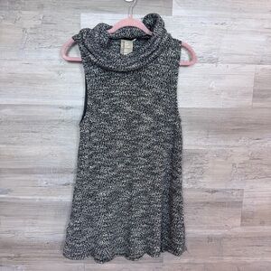 Dolan Left Coast Collection Marled Knit Sleeveless Cowl Neck Tunic XL